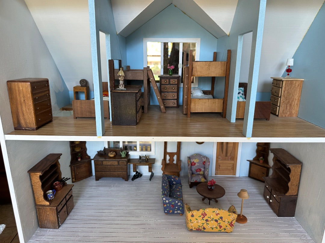 Antique Dollhouse Furniture w Accessories