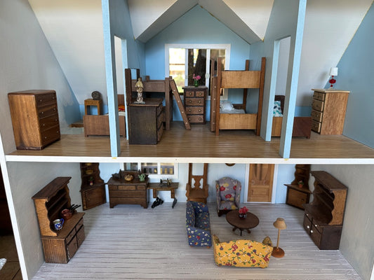 Antique Dollhouse Furniture w Accessories