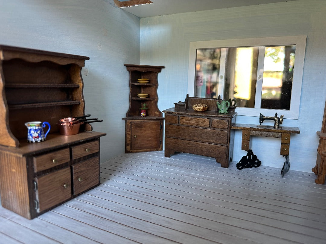 Antique Dollhouse Furniture w Accessories