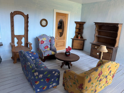 Antique Dollhouse Furniture w Accessories