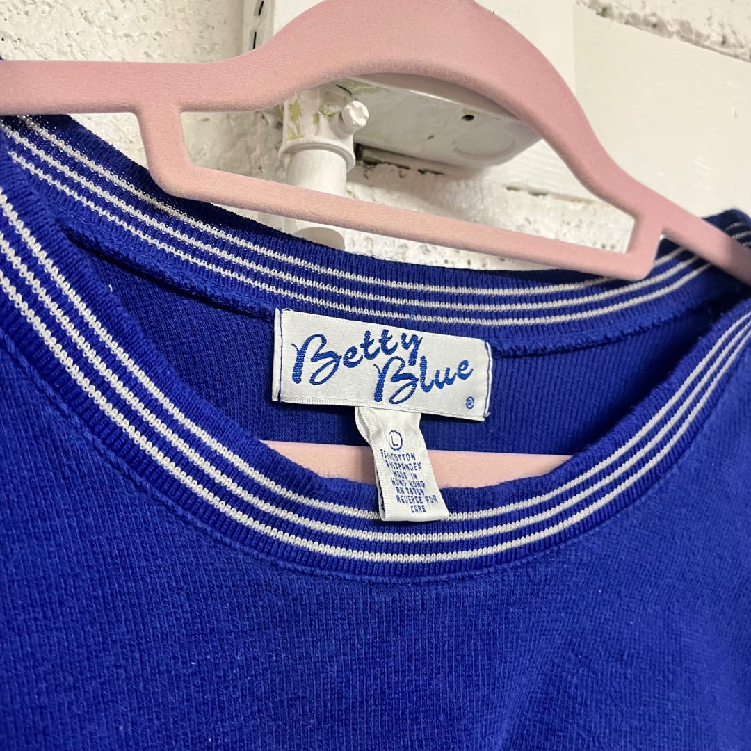 90s Super Cropped Ringer Tee, L