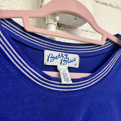 90s Super Cropped Ringer Tee, L