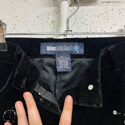 90s/00s Beaded Velvet Pants, 8/M