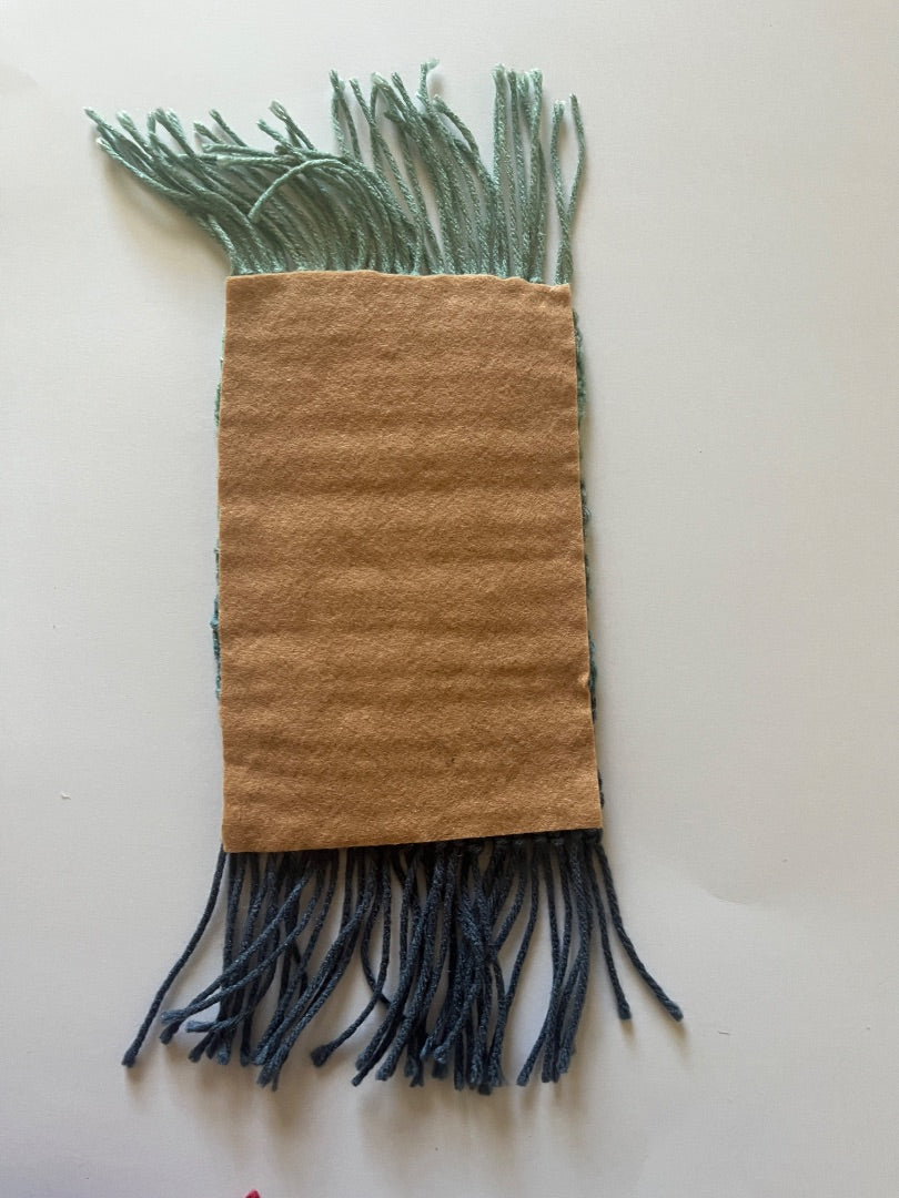 Ocean Blue Crochet decorative pad Decor, 12”