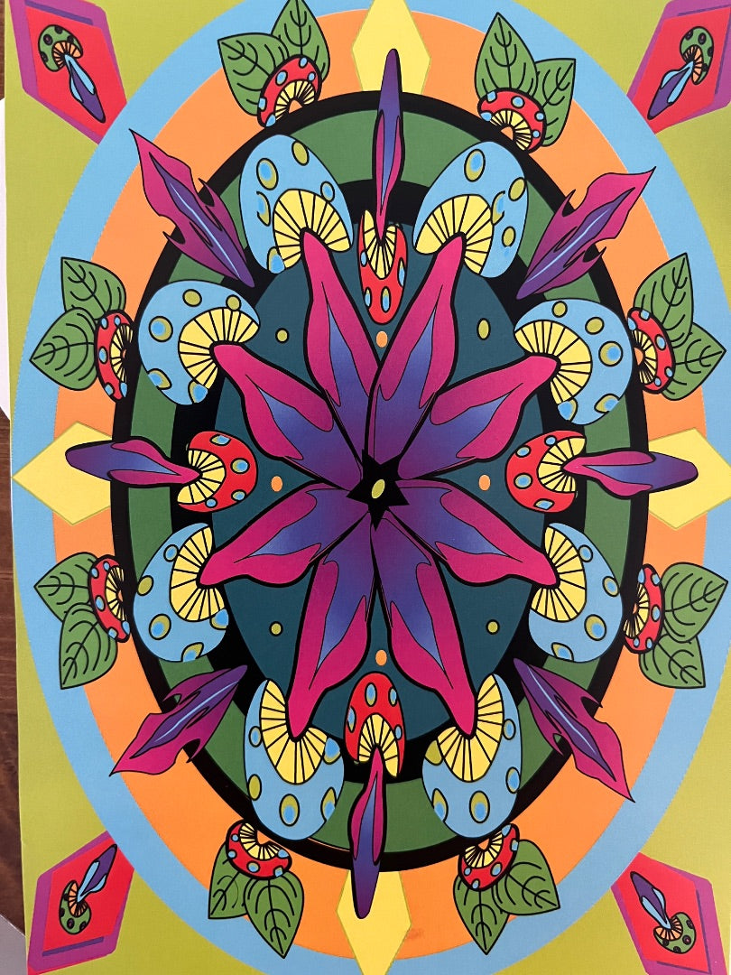 Mandre Print & Coloring Page, 11x14