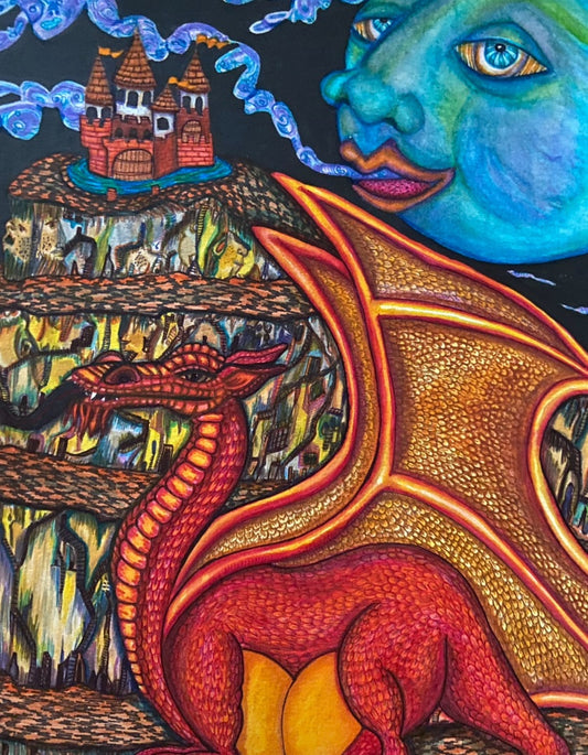 Scarlet Print. Print, 8x10