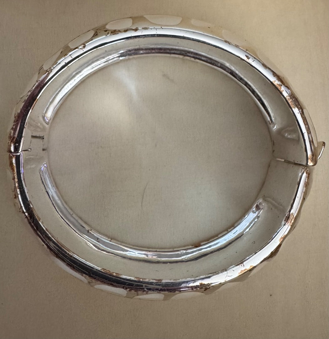 Agatha of Paris ST/White bangle bracelet