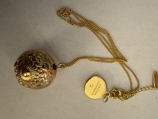 Cloud Nine gold tone ball necklace