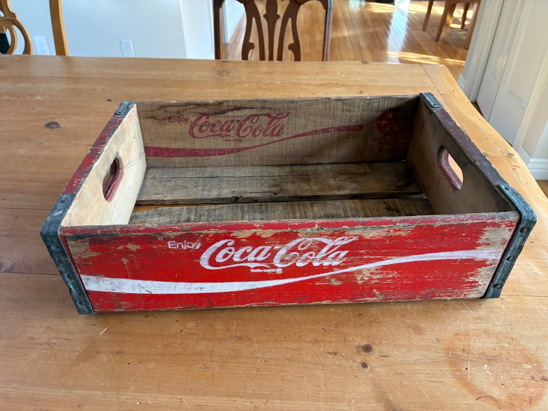 Vintage wooden Coke crate
