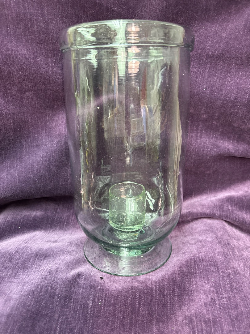 Pottery Barn Glass Hurricane Candle Holder, 12 x 6"