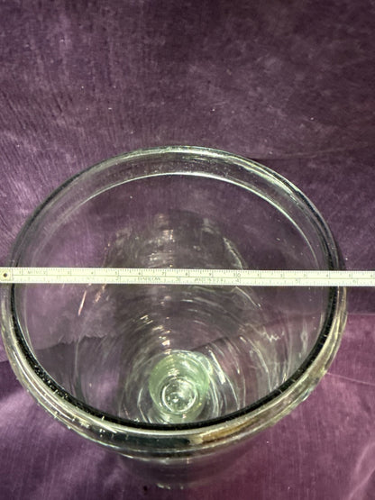 Pottery Barn Glass Hurricane Candle Holder, 12 x 6"