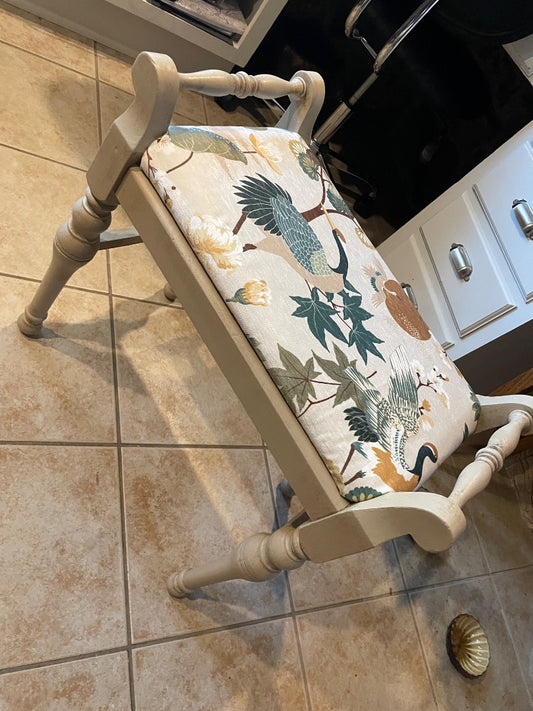 Cream with multi Unknown Seashell painting