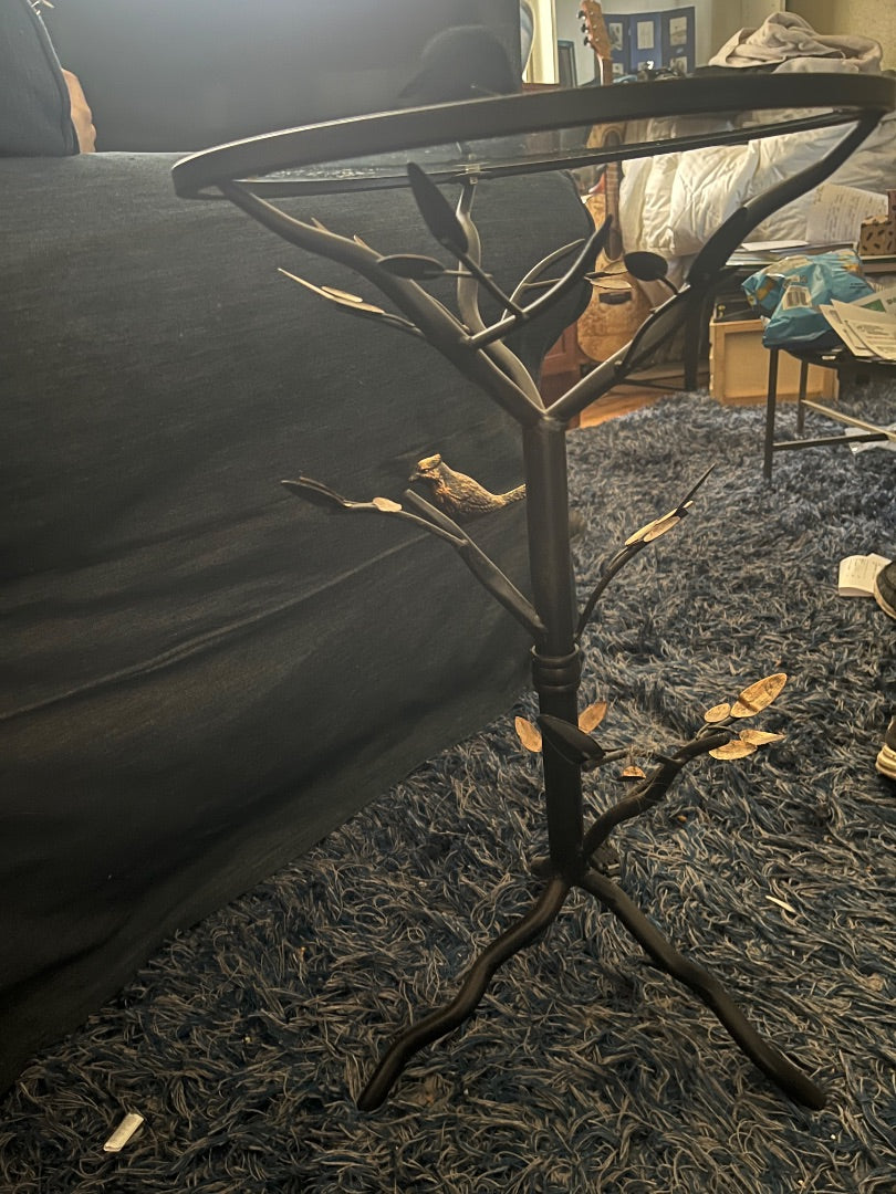 Bird end table Antique