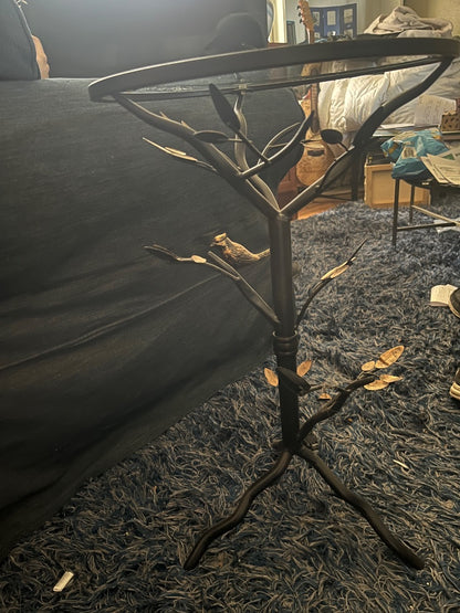 Bird end table Antique