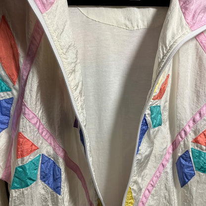 80s/90s Windbreaker Track Jacket, L
