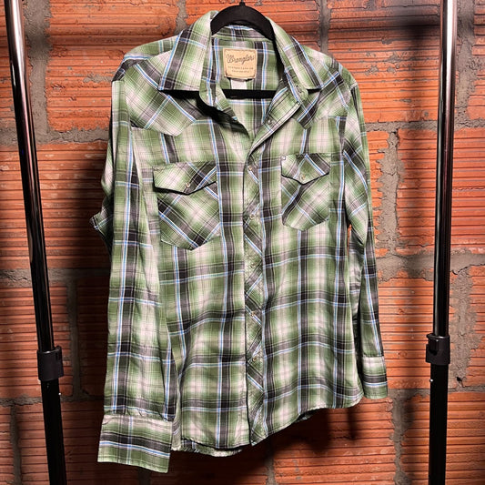 Wrangler Pearl-Snap Shirt, L