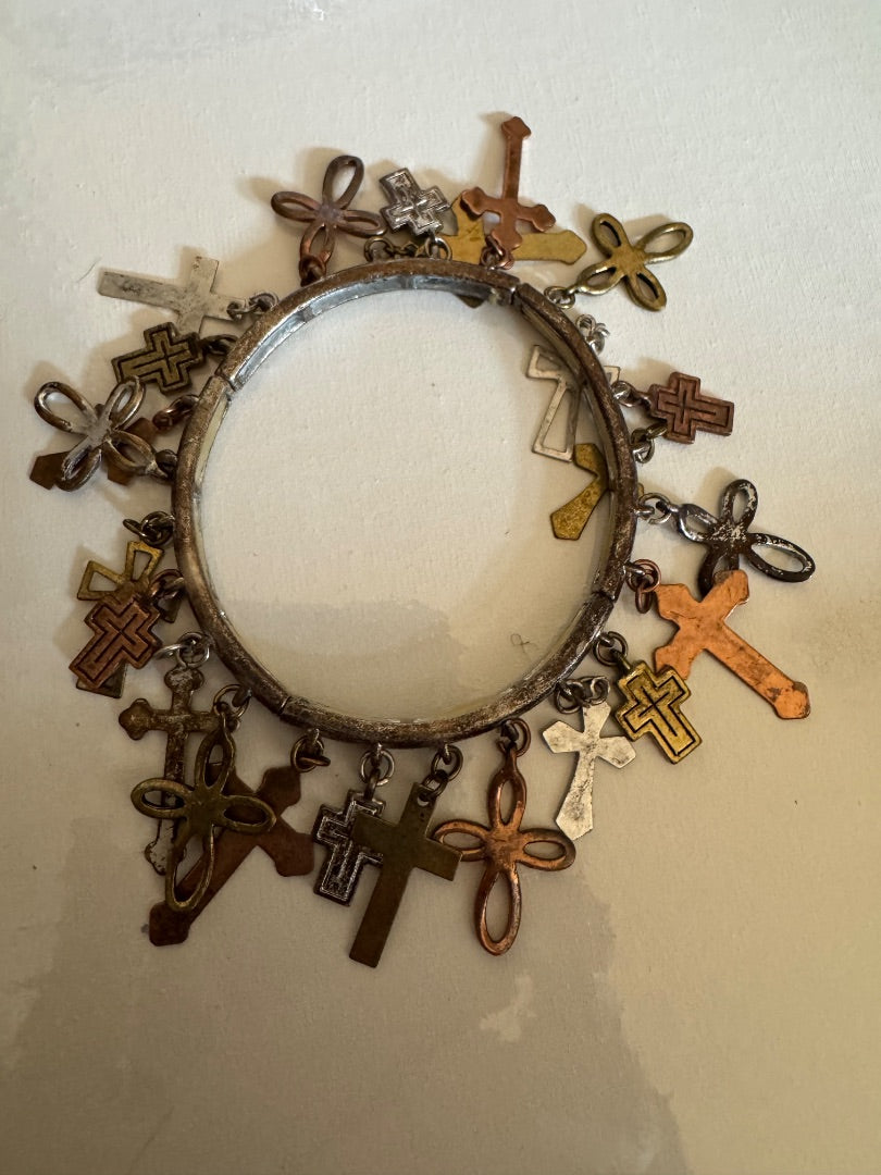 Multiple cross bracelet