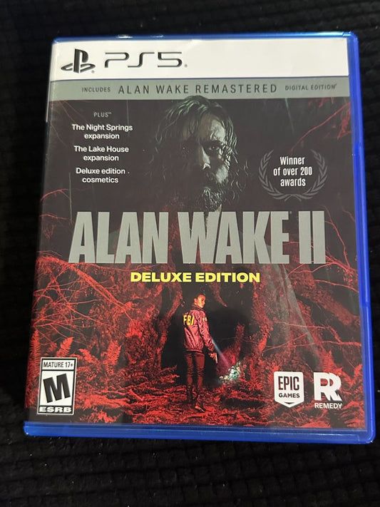 Alan Wake II Deluxe Edition - Video Game - USED, 7 x 5 x 1