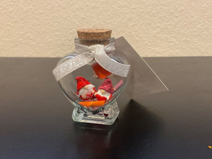Handmade Love Jars with Gnomes and Scrolls