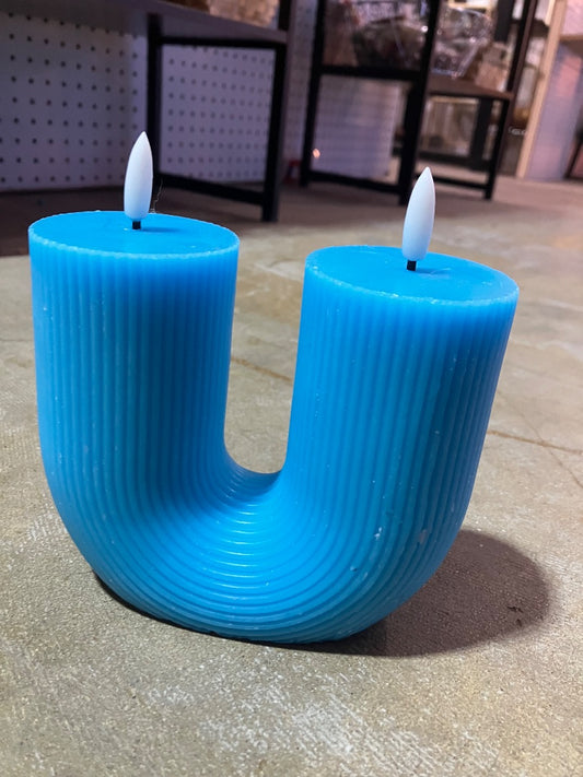 Blue No brand Battery Powered Candle, 6
