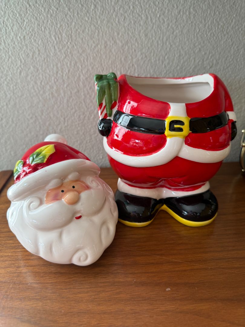 Ceramic Santa Cookie Jar