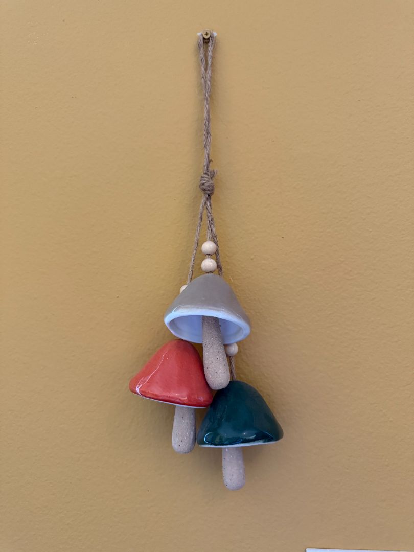 Ceramic Mushroom Windchimes