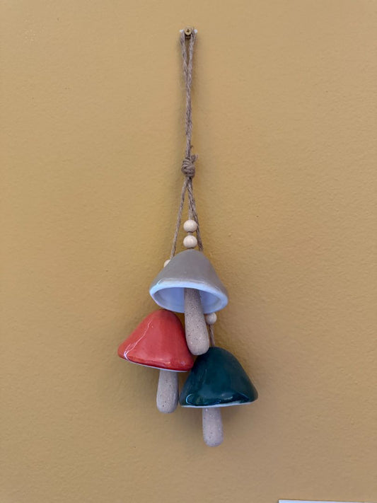 Ceramic Mushroom Windchimes