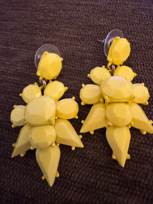 J Crew Yellow Earrings