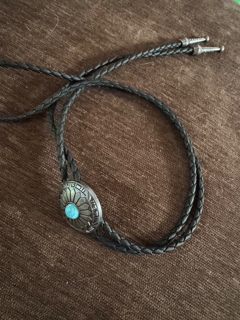 Bolo tie faux turq SW