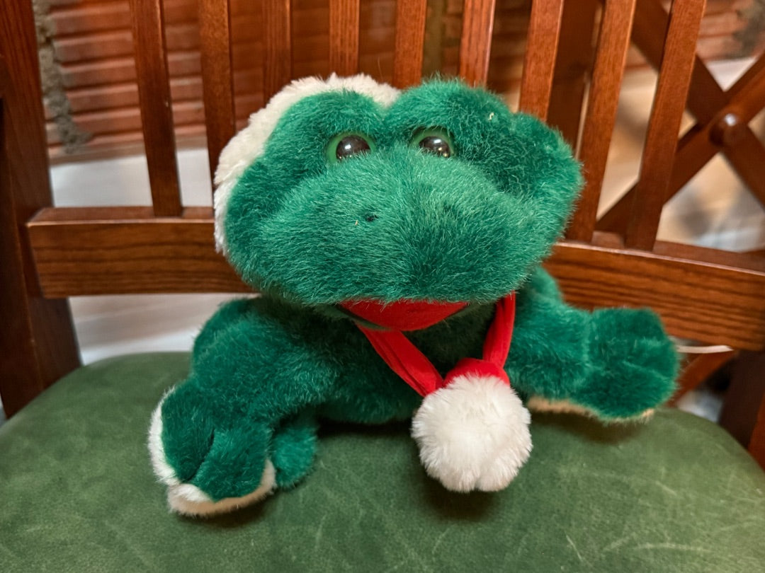 Christmas Plush Frog