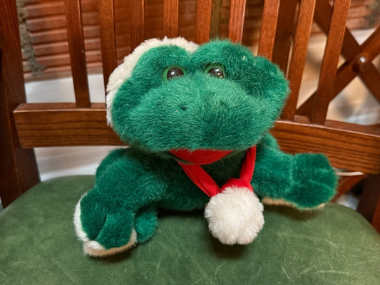 Christmas Plush Frog