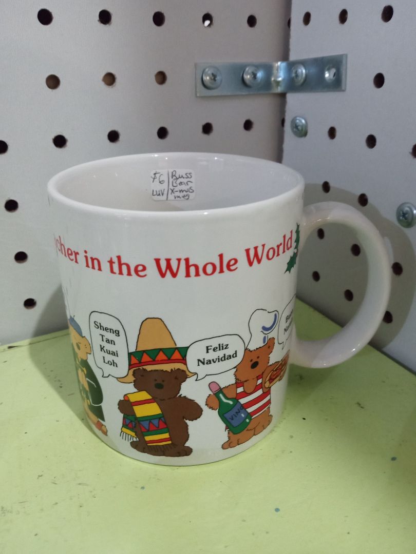 Multicolor Russ Xmas bear mug, Small