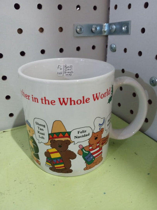 Multicolor Russ Xmas bear mug, Small