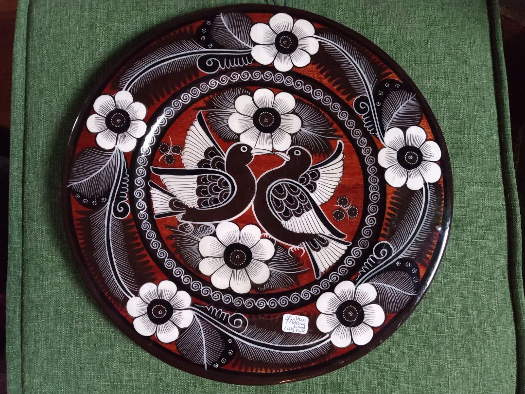 Brown  Mex Dove Plate