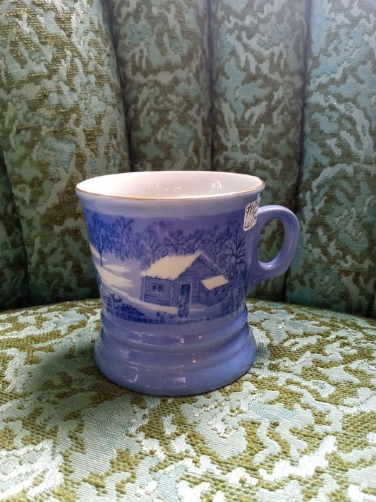Blue cabin mug