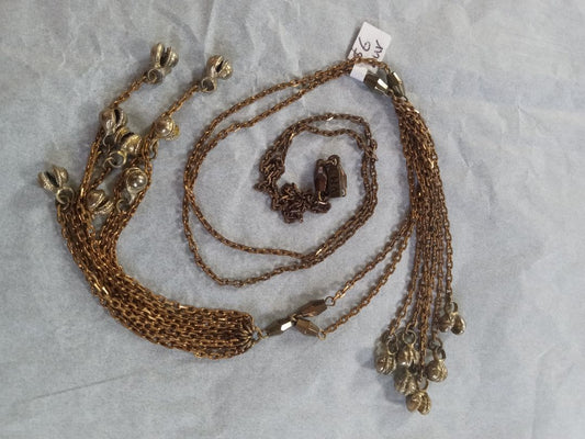 Gold  Bell necklace