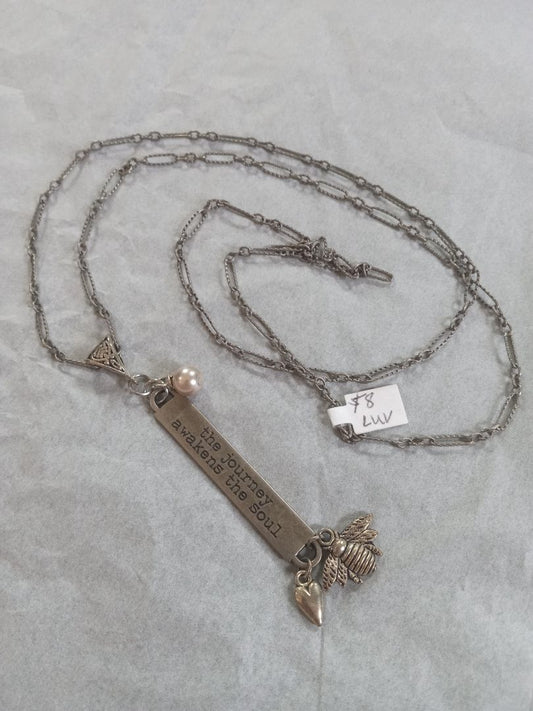 Silver  Journey pendant necklace