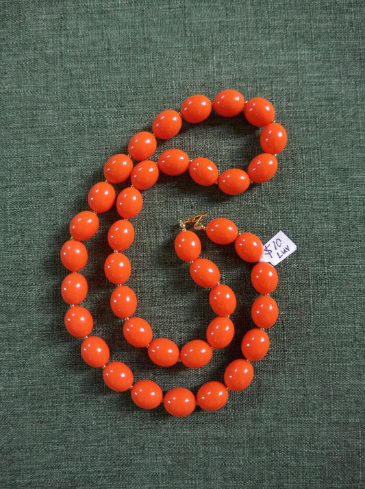 Orange  Beaded necklace
