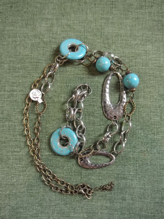 Blue  Faux-Turquoise necklace