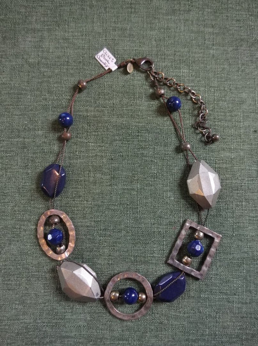 Blue Chico's Beaded necklace
