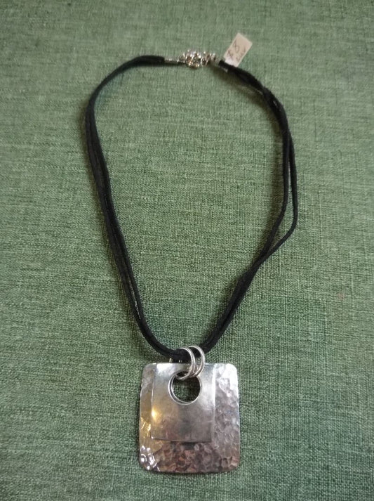 Black  Pendant necklace