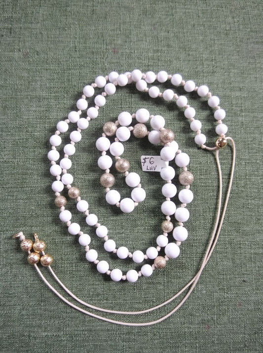 White  Vintage beaded necklace