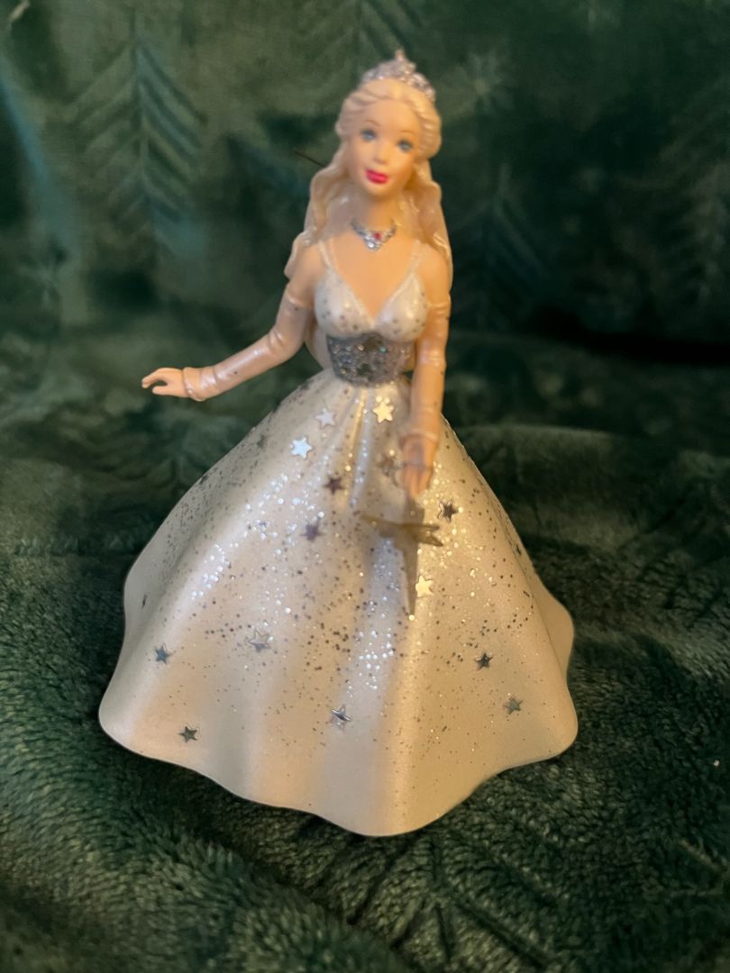 Mattel Barbie Holiday ornament in white dress