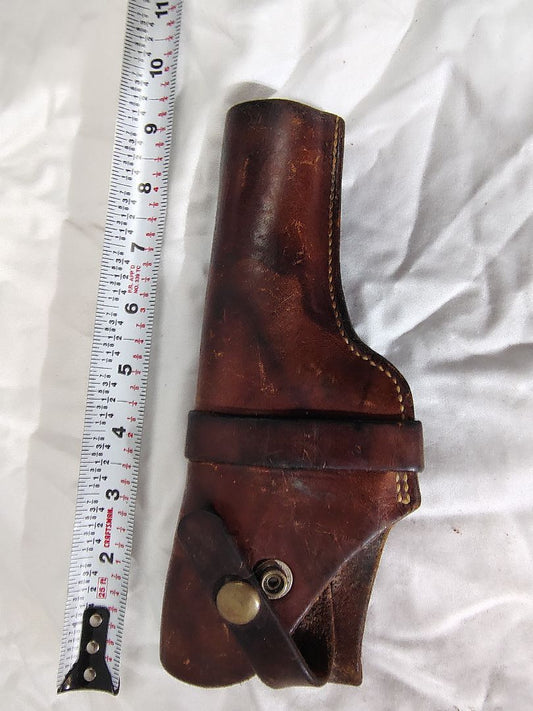 tan George Lawrence CO leather holster, 6 3/4 - 25