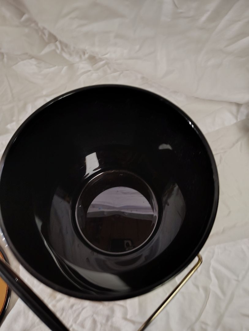 Rust and black  MCM Ice Bucket, see pics