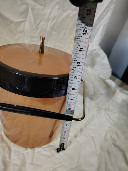 Rust and black  MCM Ice Bucket, see pics