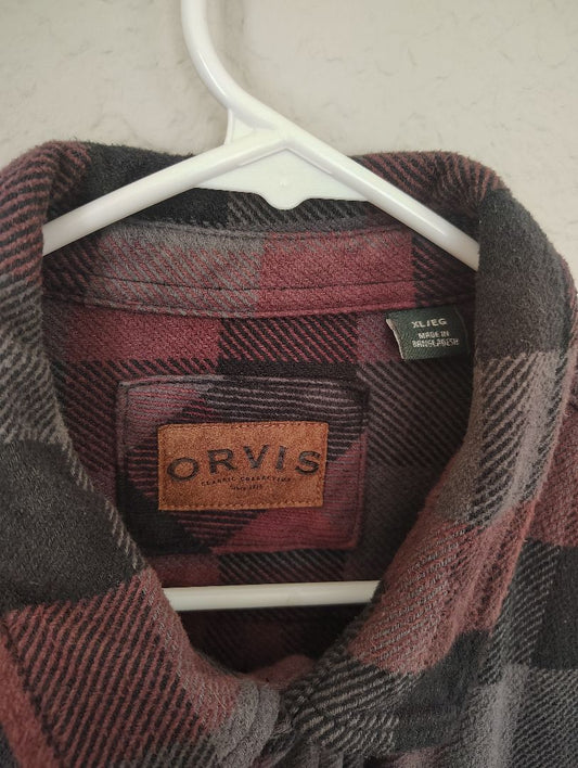 red multi orvis red flannel, XL