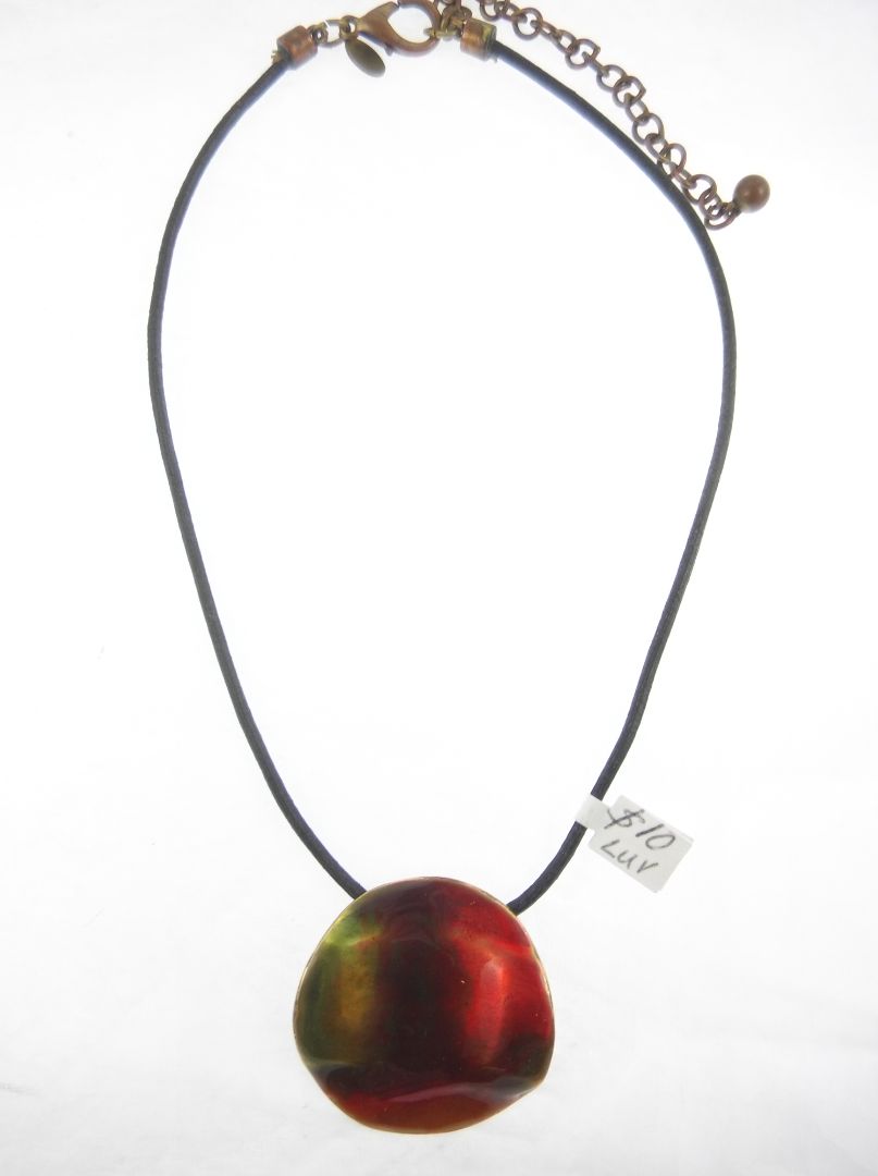 Red Chico's Enamel pendant necklace
