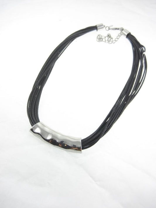 Chico's Black cord color necklace