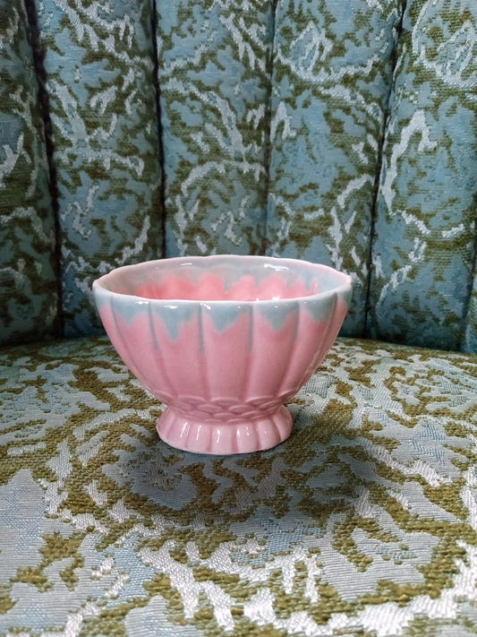 Pink scale sugar bowl
